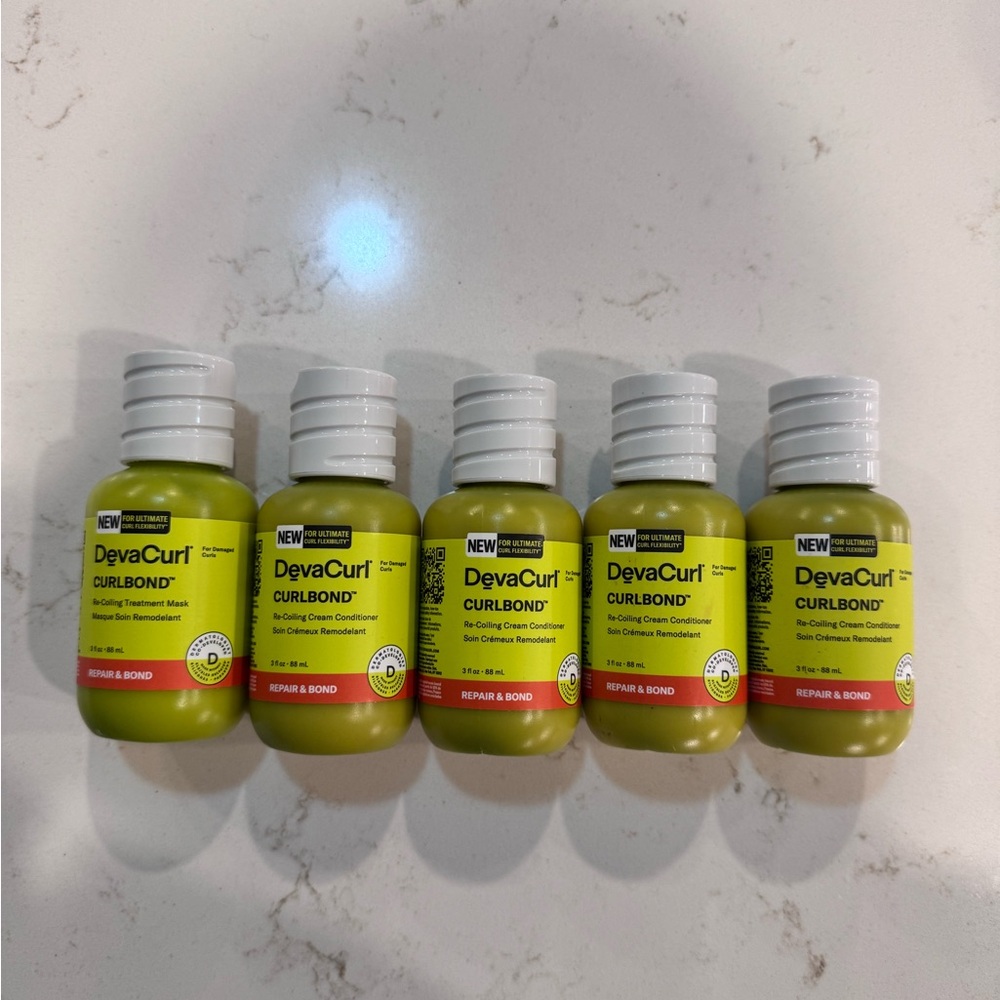 DevaCurl CurlBond Hair Care Set—(5) 3 oz bottles